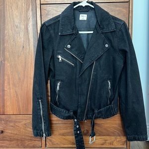 Gap denim moto jacket